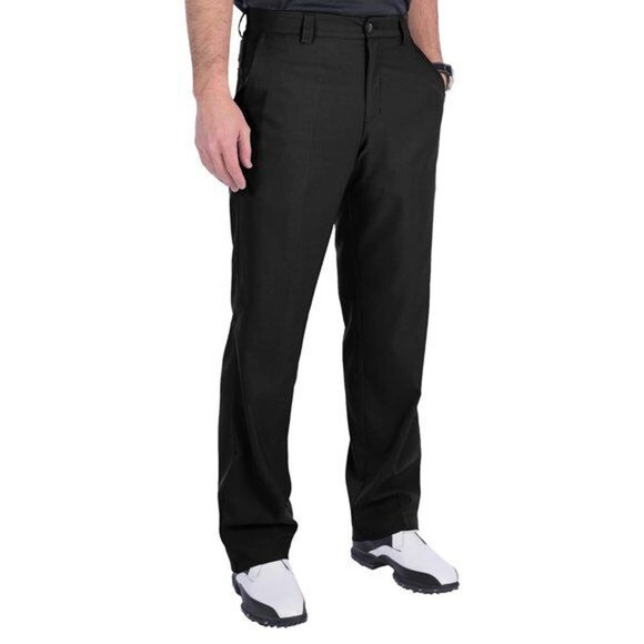 Adidas Climalite Flat Front Straight Golf Pants Black Men's Size 34 Tall H14602 - Picture 4 of 10